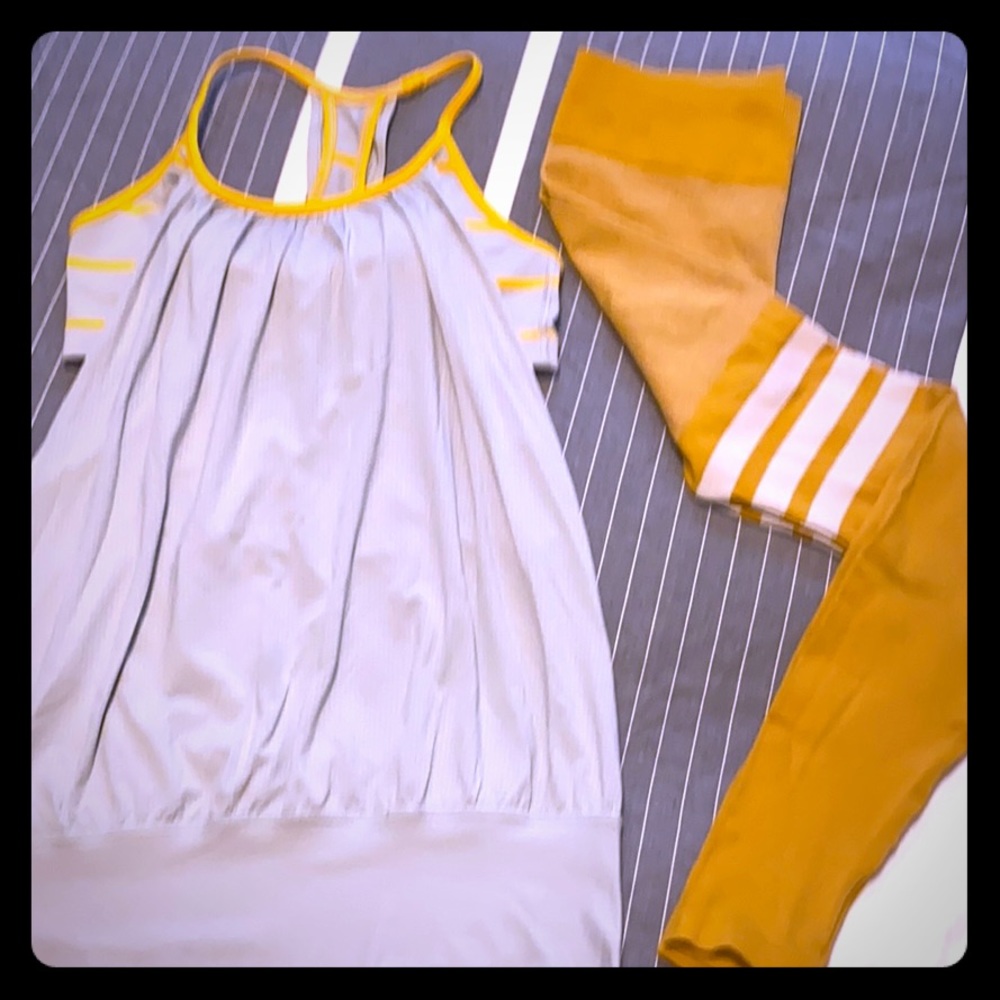 Lululemon work out Gold ☀️ theme set ☀️